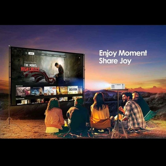 VIMGO Mini Projector, Full HD 1080p 9500Lux Mini Projector Wireless - Picture 6 of 6